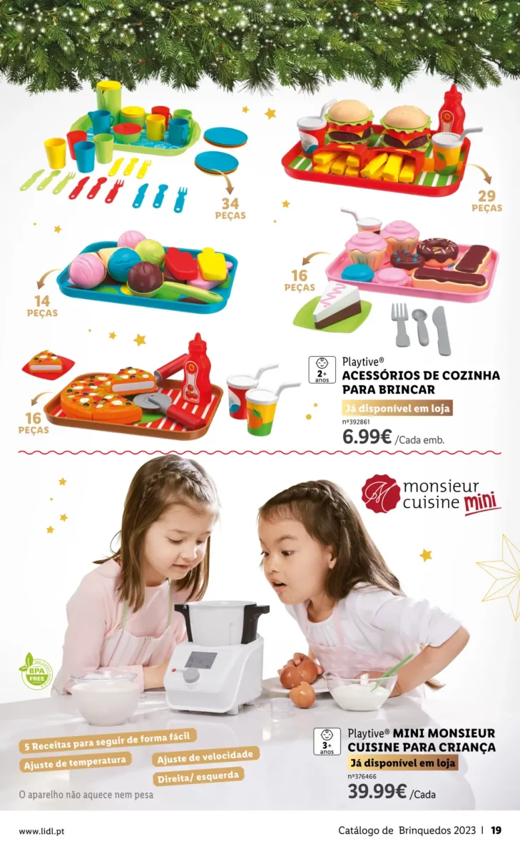 Antevis&atilde;o Folheto LiDL Brinquedos de Natal 2023