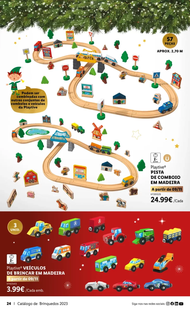 Antevis&atilde;o Folheto LiDL Brinquedos de Natal 2023