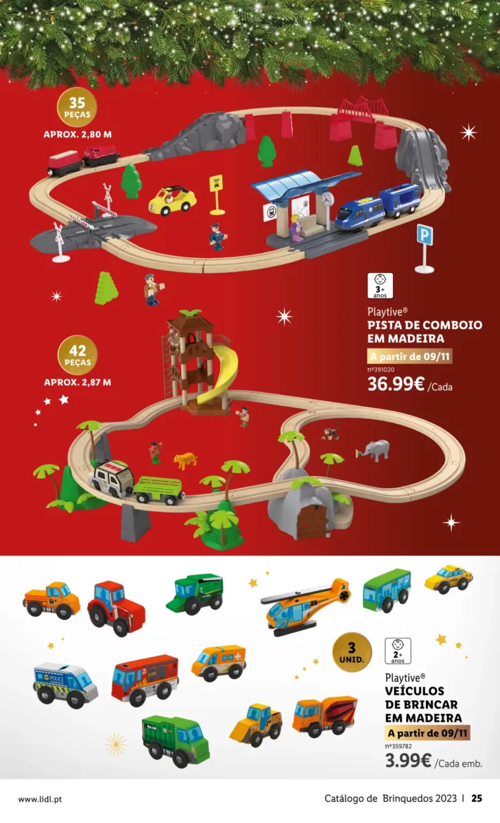 Antevis&atilde;o Folheto LiDL Brinquedos de Natal 2023