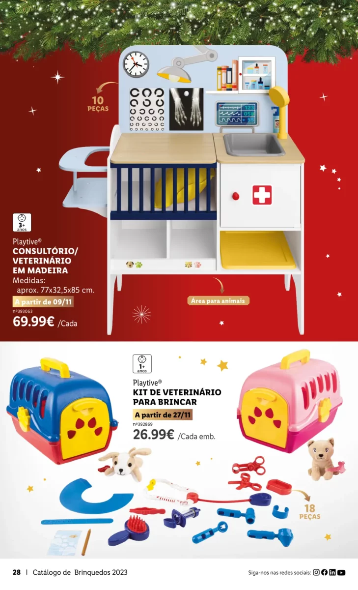 Antevis&atilde;o Folheto LiDL Brinquedos de Natal 2023