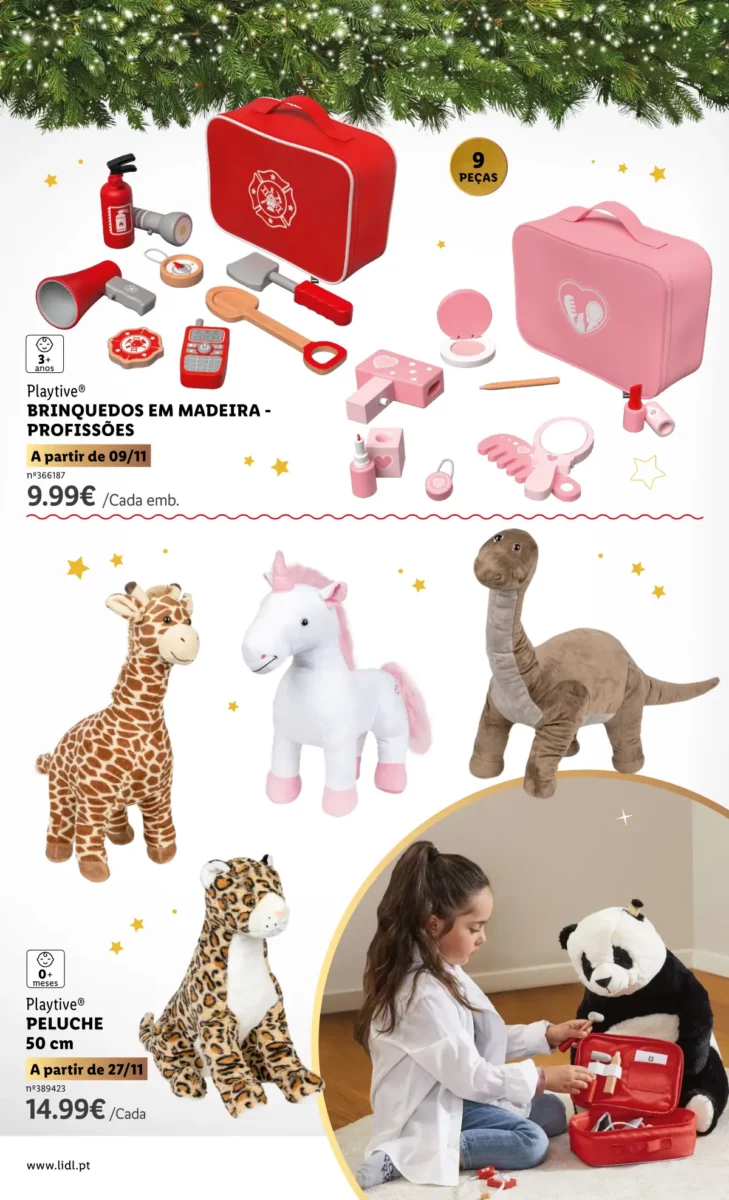 Antevis&atilde;o Folheto LiDL Brinquedos de Natal 2023