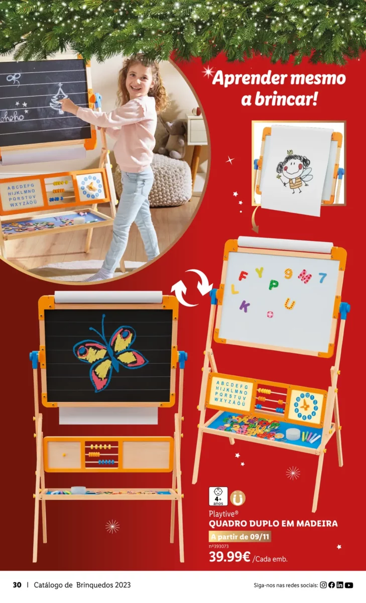 Antevis&atilde;o Folheto LiDL Brinquedos de Natal 2023