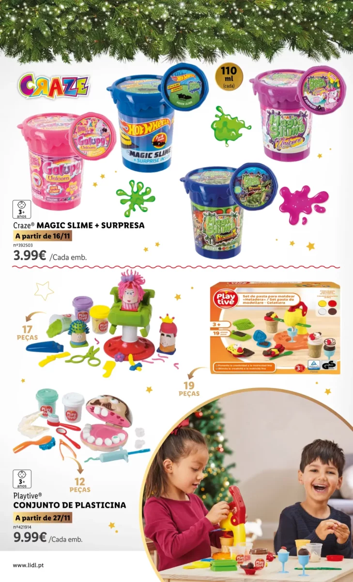 Antevis&atilde;o Folheto LiDL Brinquedos de Natal 2023