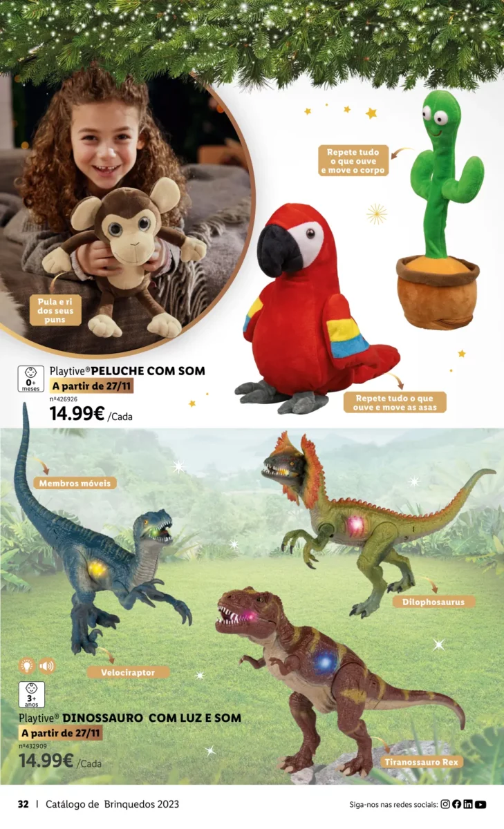 Antevis&atilde;o Folheto LiDL Brinquedos de Natal 2023