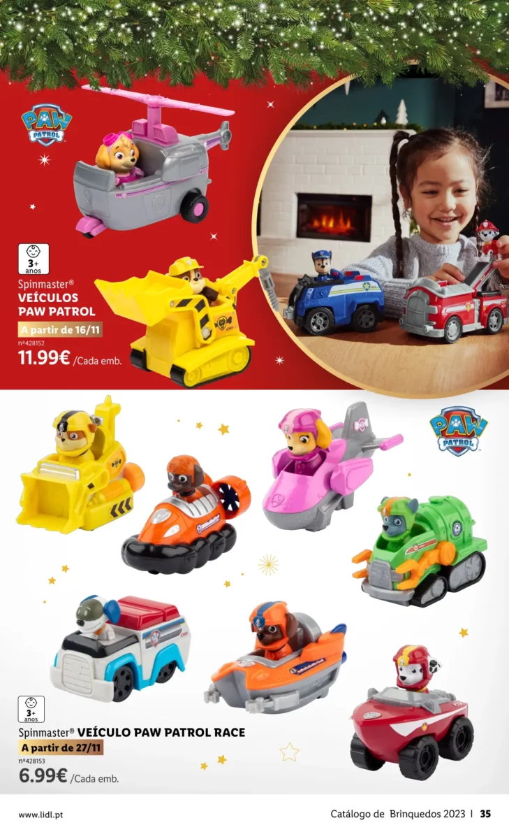Antevis&atilde;o Folheto LiDL Brinquedos de Natal 2023