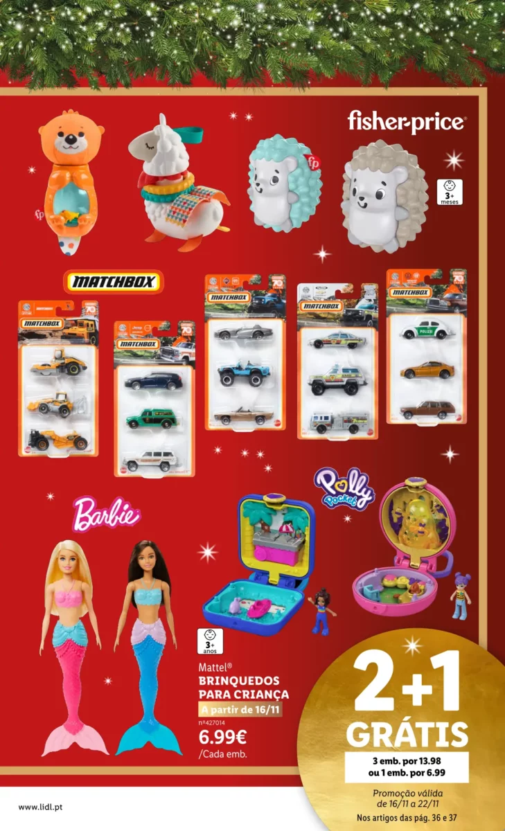 Antevis&atilde;o Folheto LiDL Brinquedos de Natal 2023