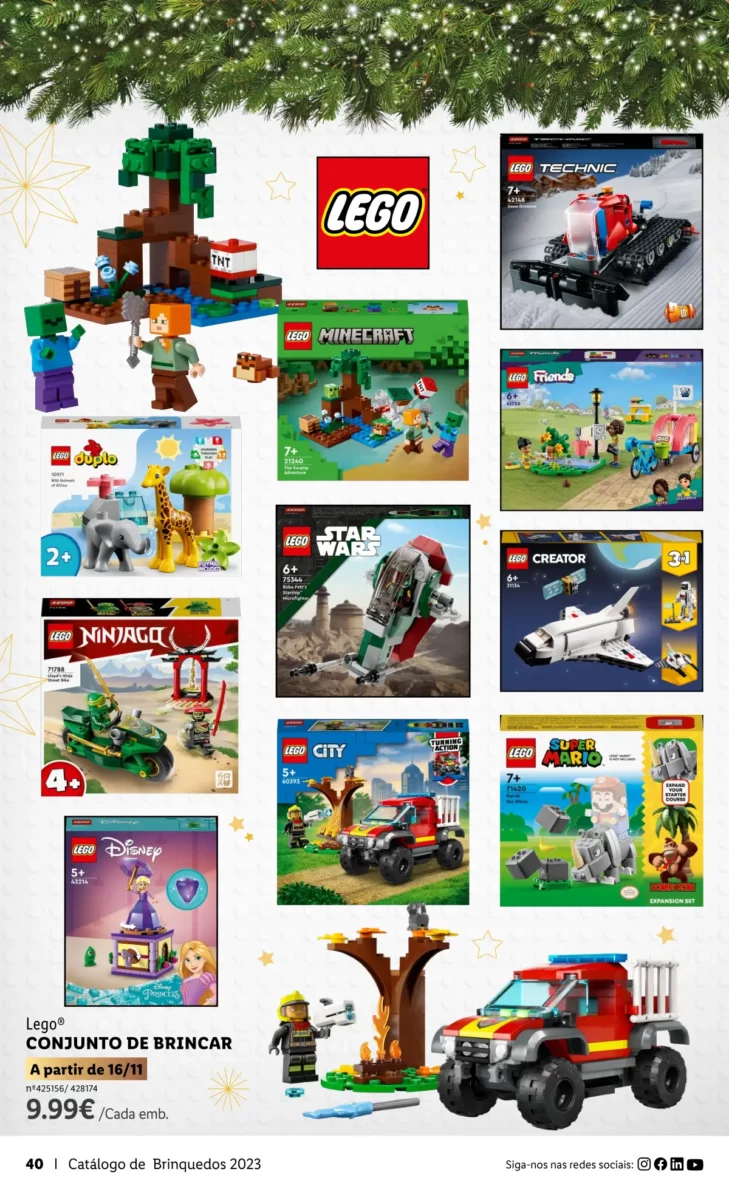 Antevis&atilde;o Folheto LiDL Brinquedos de Natal 2023