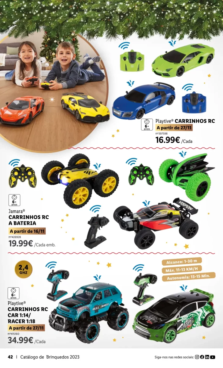 Antevis&atilde;o Folheto LiDL Brinquedos de Natal 2023
