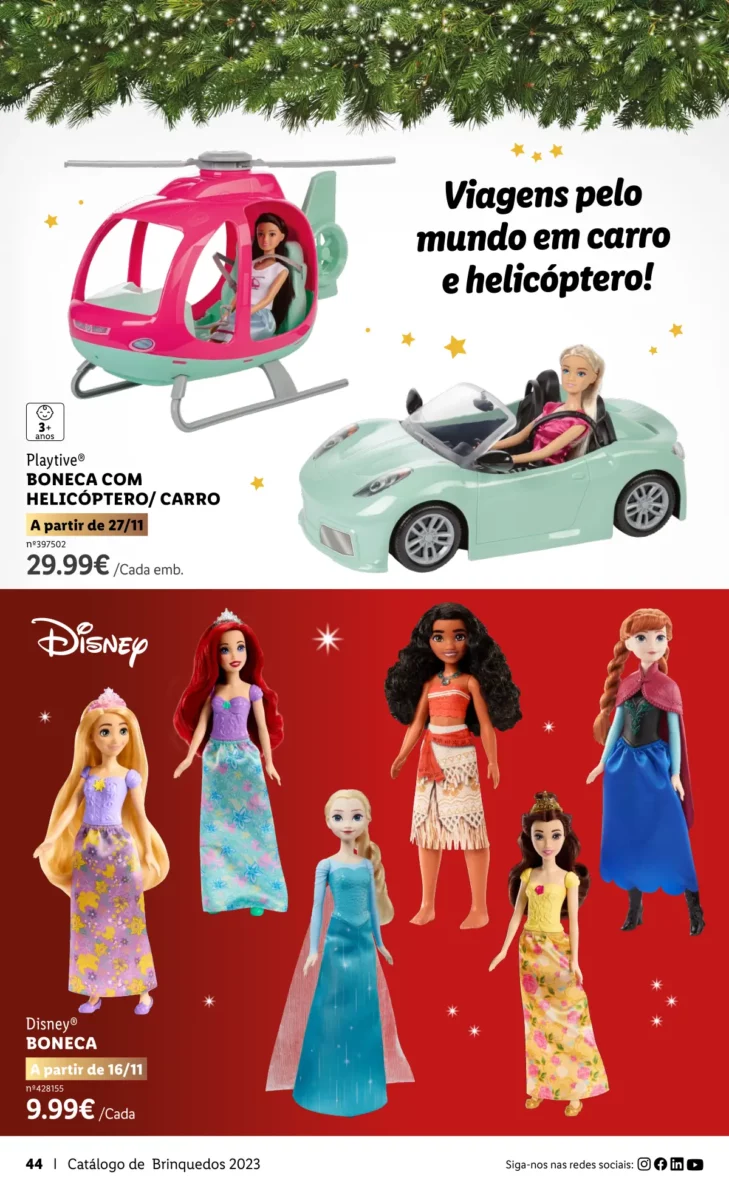 Antevis&atilde;o Folheto LiDL Brinquedos de Natal 2023