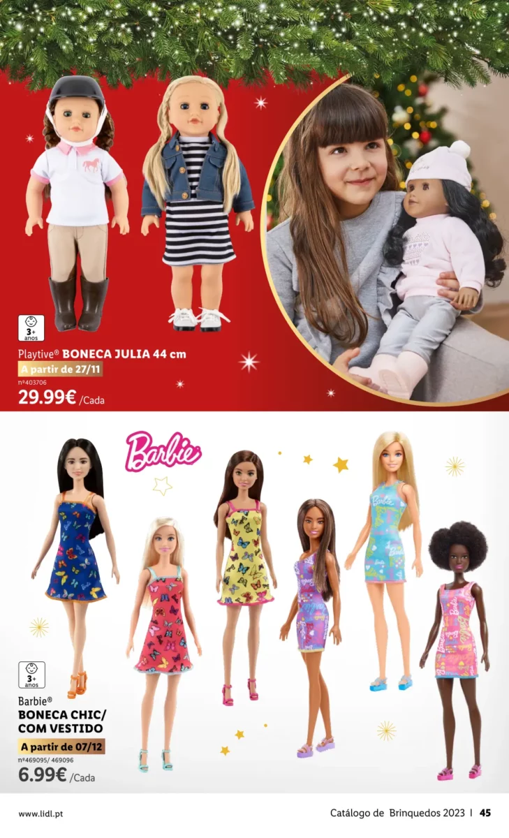 Antevis&atilde;o Folheto LiDL Brinquedos de Natal 2023