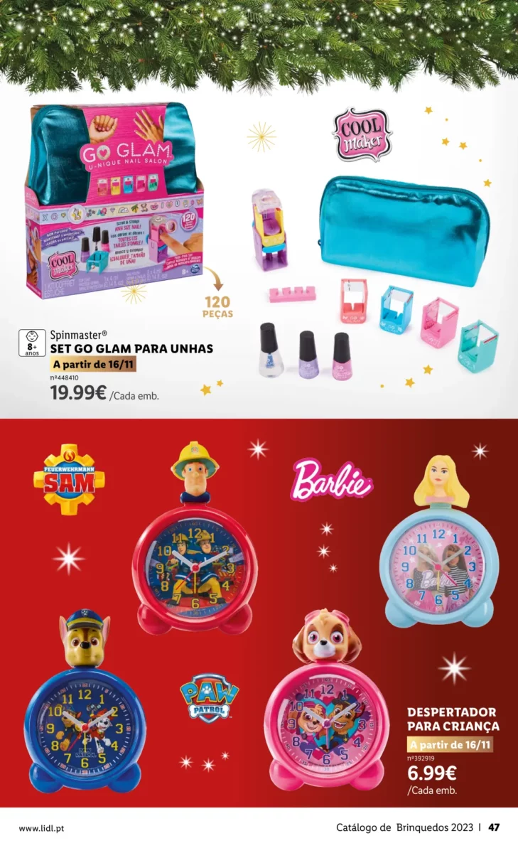 Antevis&atilde;o Folheto LiDL Brinquedos de Natal 2023