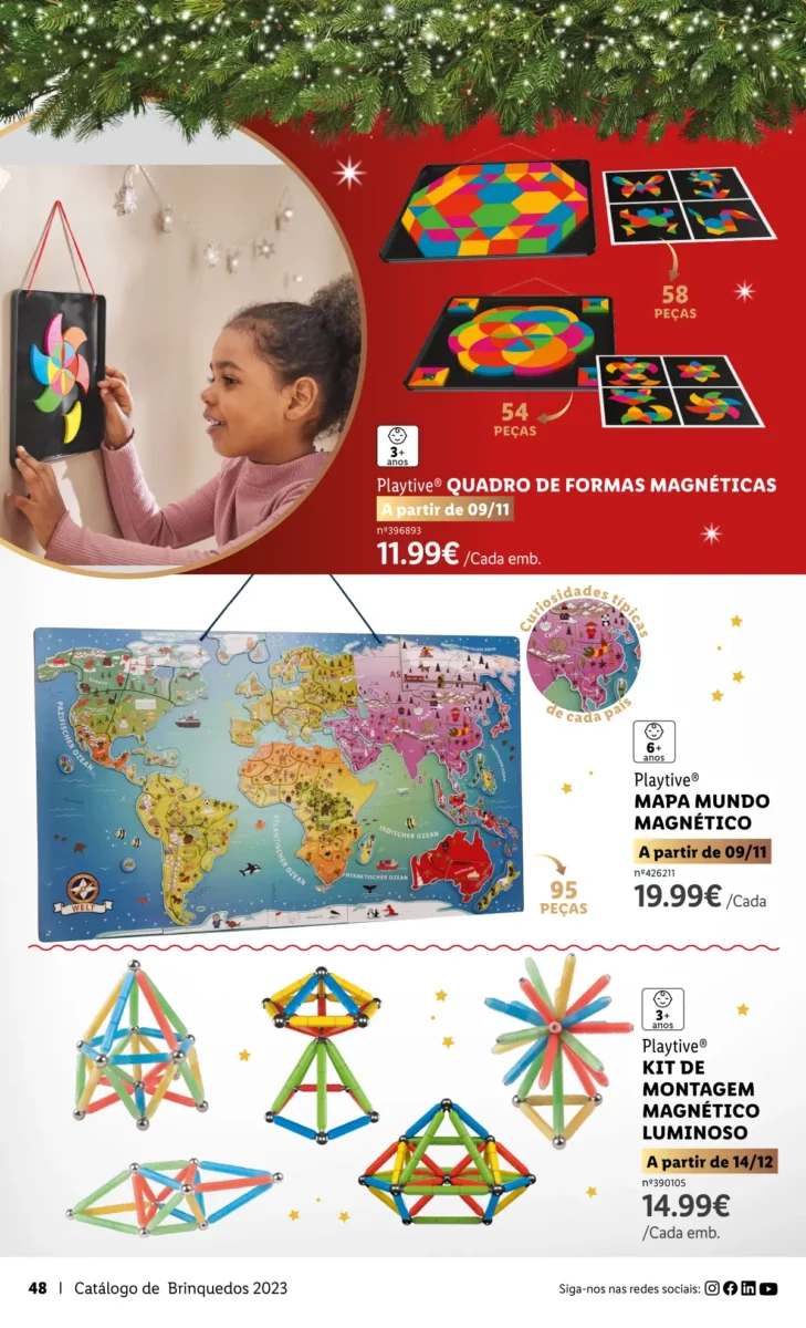 Antevis&atilde;o Folheto LiDL Brinquedos de Natal 2023