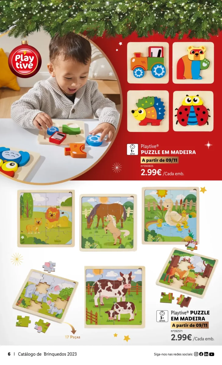 Antevis&atilde;o Folheto LiDL Brinquedos de Natal 2023