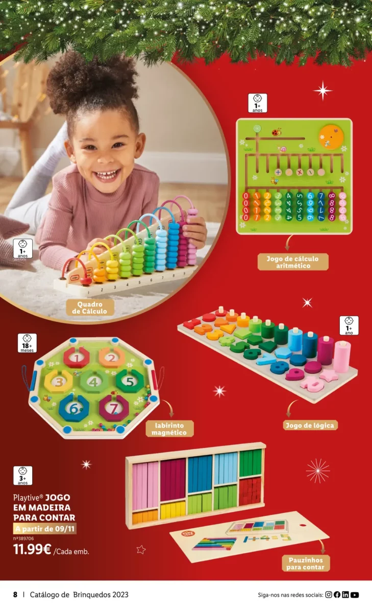 Antevis&atilde;o Folheto LiDL Brinquedos de Natal 2023