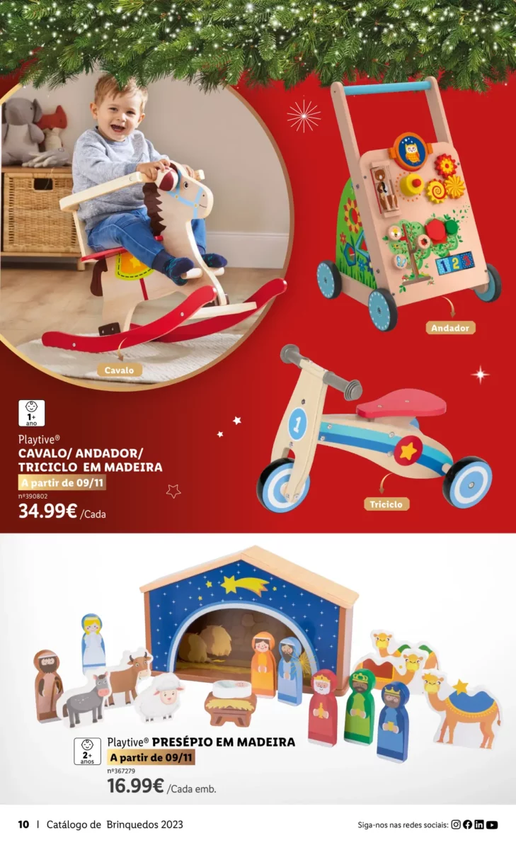 Antevis&atilde;o Folheto LiDL Brinquedos de Natal 2023