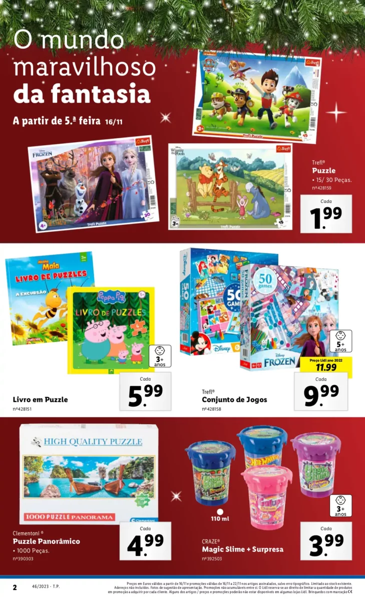 Antevis&atilde;o Folheto LiDL Novidades (a partir de 16 novembro)