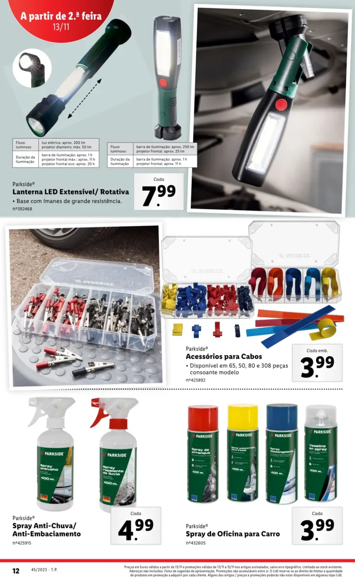 Antevis&atilde;o Folheto LiDL Novidades (a partir de 9 novembro)