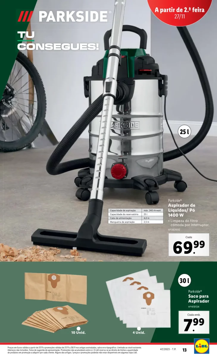 Antevis&atilde;o Folheto LiDL Novidades (a partir de 23 novembro)