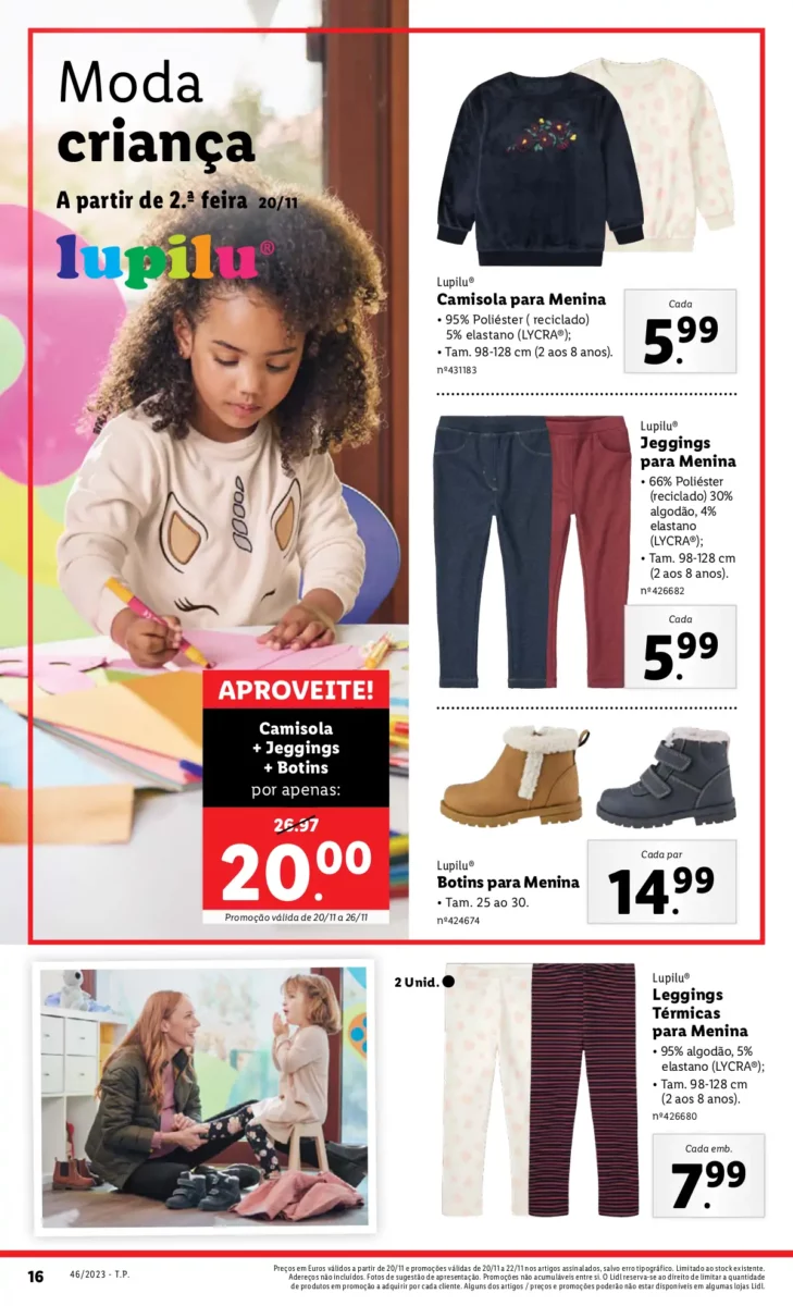 Antevis&atilde;o Folheto LiDL Novidades (a partir de 16 novembro)