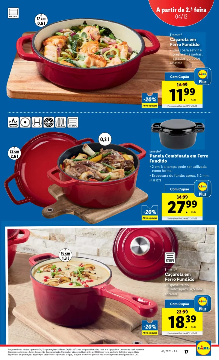 Antevis&atilde;o Folheto LiDL Novidades (a partir de 30 novembro)