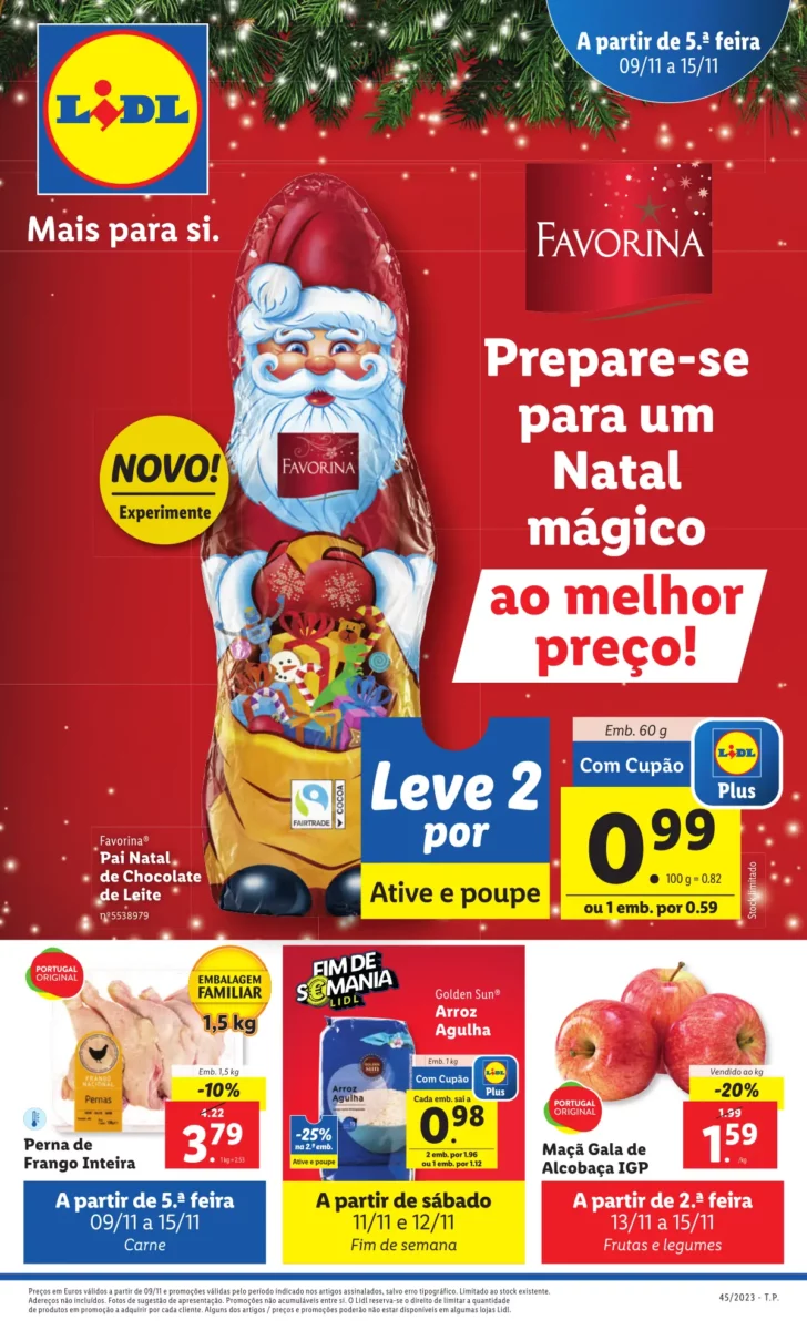 Antevis&atilde;o Folheto LiDL Novidades (a partir de 9 novembro)