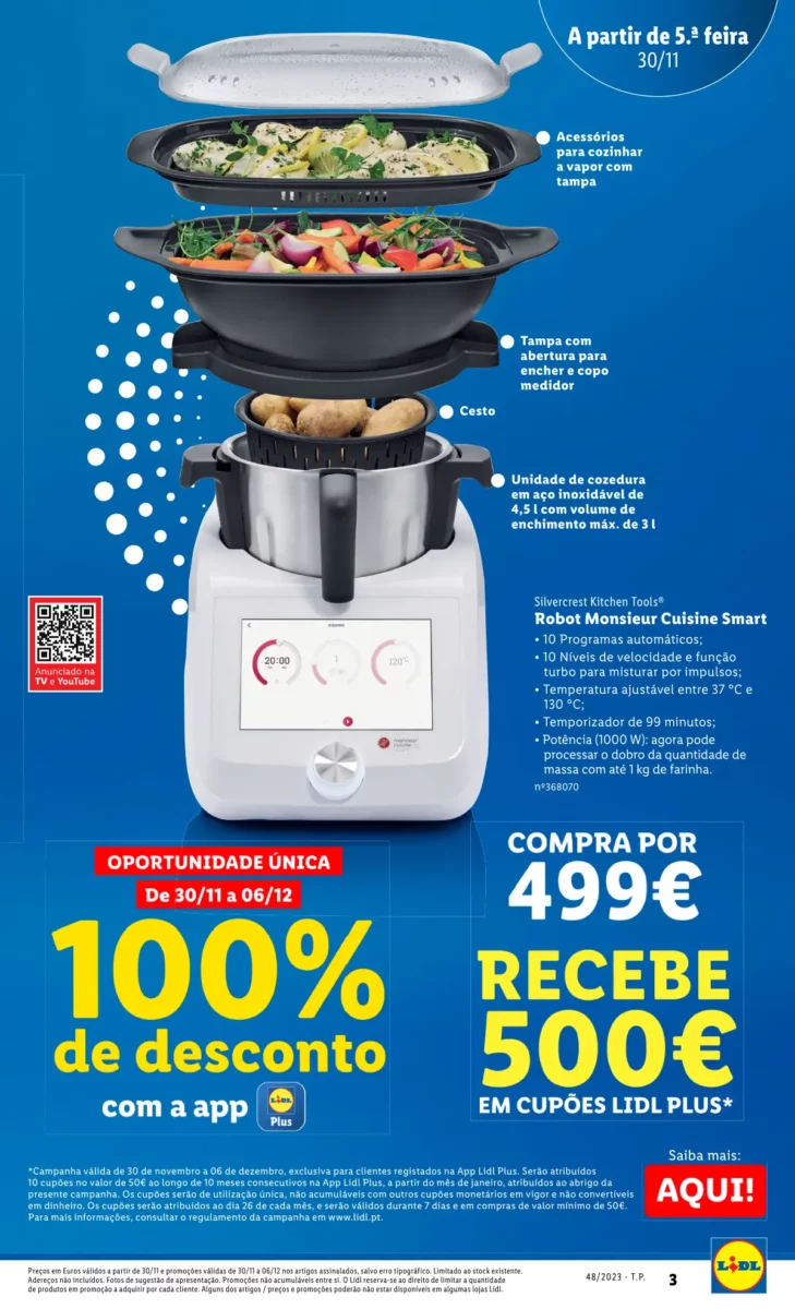 Antevis&atilde;o Folheto LiDL Novidades (a partir de 30 novembro)