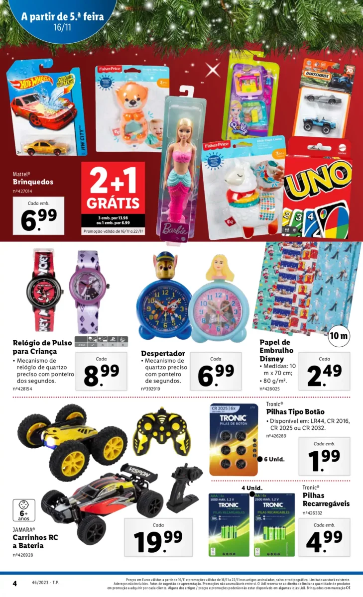 Antevis&atilde;o Folheto LiDL Novidades (a partir de 16 novembro)