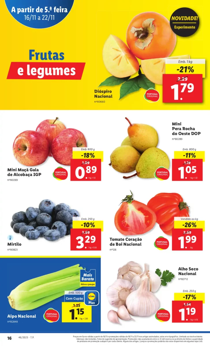 Antevis&atilde;o Folheto LiDL Novidades (a partir de 16 novembro)