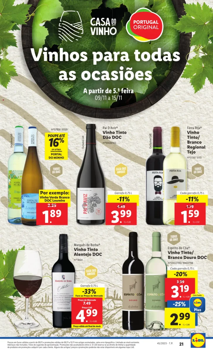 Antevis&atilde;o Folheto LiDL Novidades (a partir de 9 novembro)