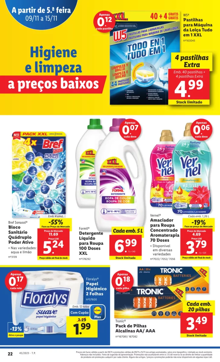 Antevis&atilde;o Folheto LiDL Novidades (a partir de 9 novembro)