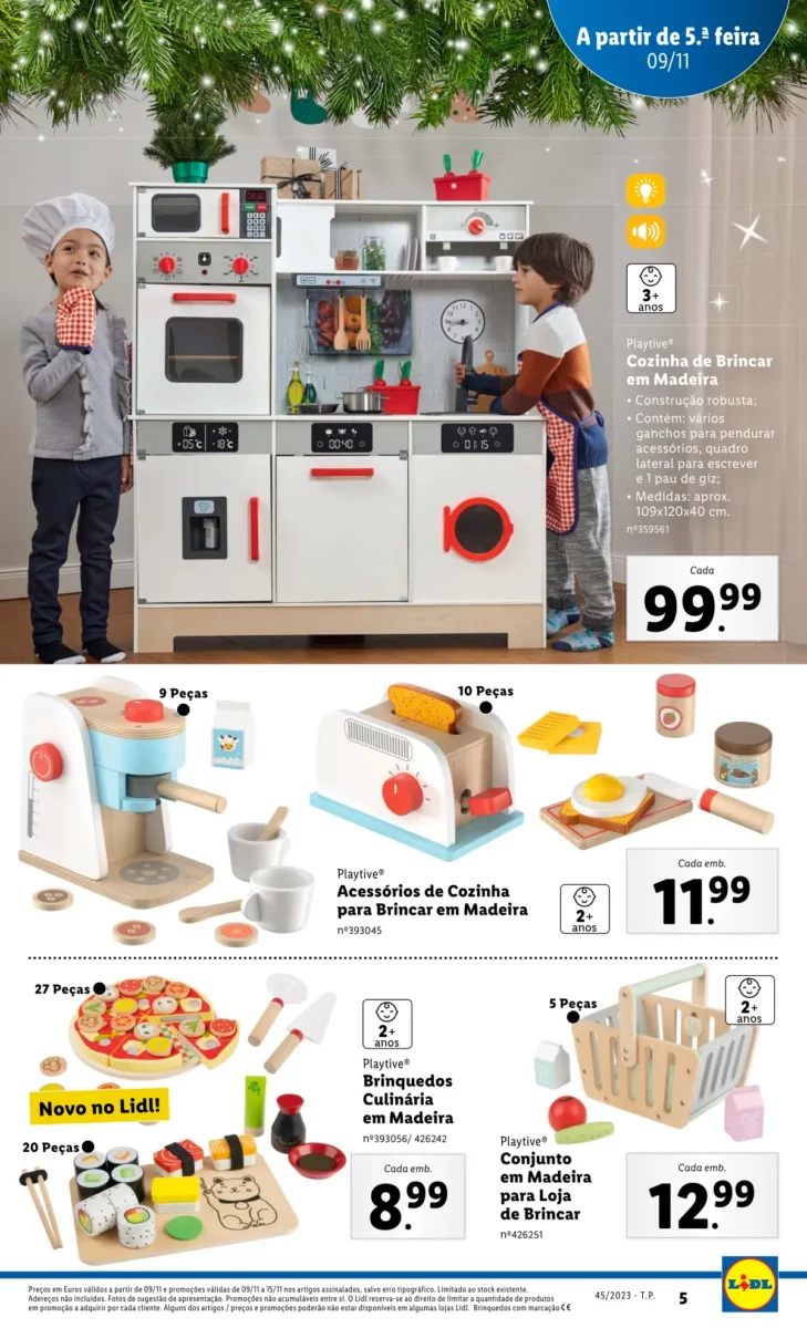 Antevis&atilde;o Folheto LiDL Novidades (a partir de 9 novembro)