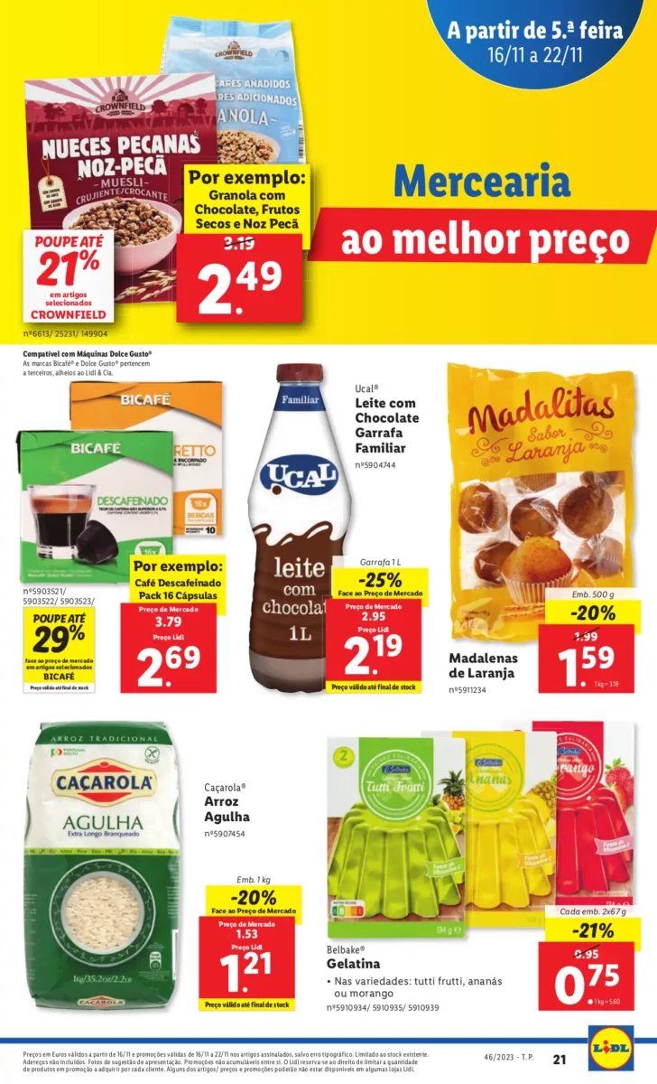 Antevis&atilde;o Folheto LiDL Novidades (a partir de 16 novembro)