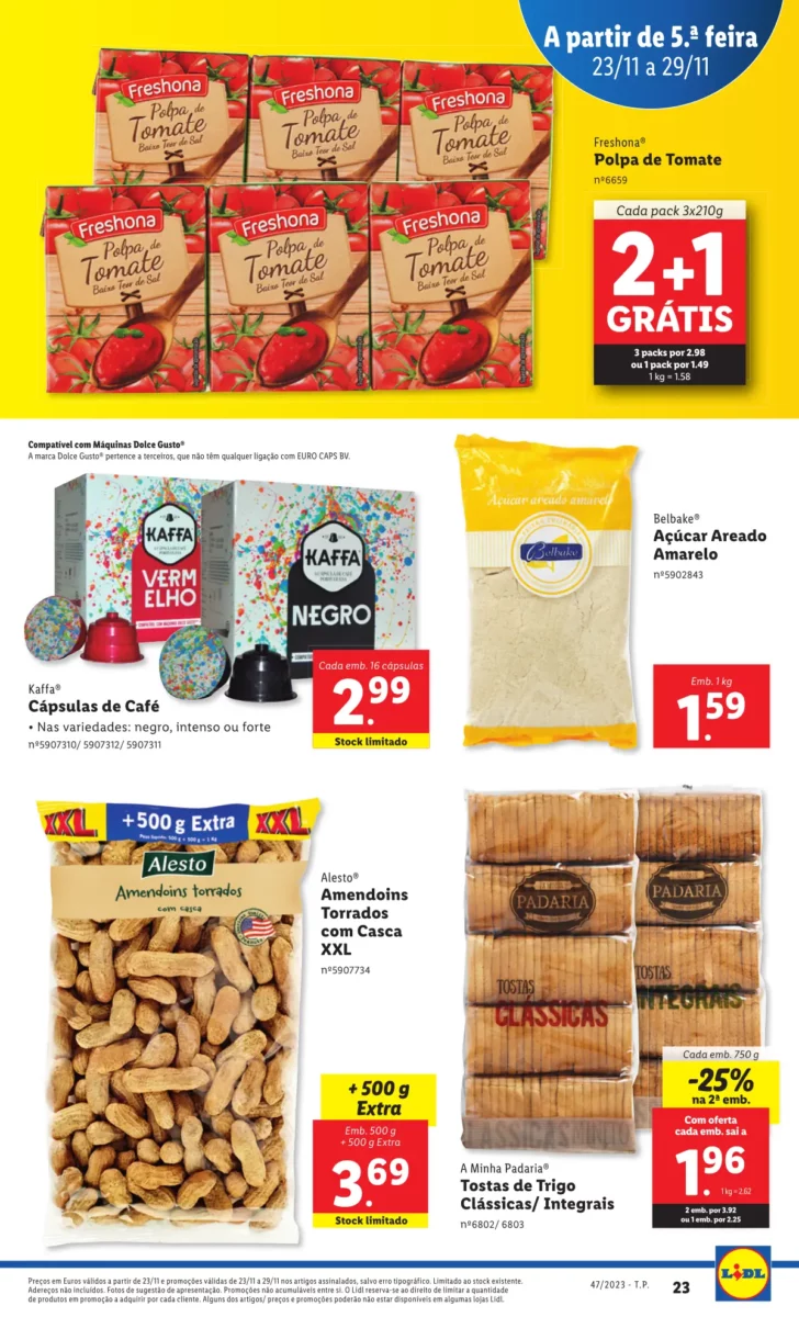 Antevis&atilde;o Folheto LiDL Novidades (a partir de 23 novembro)