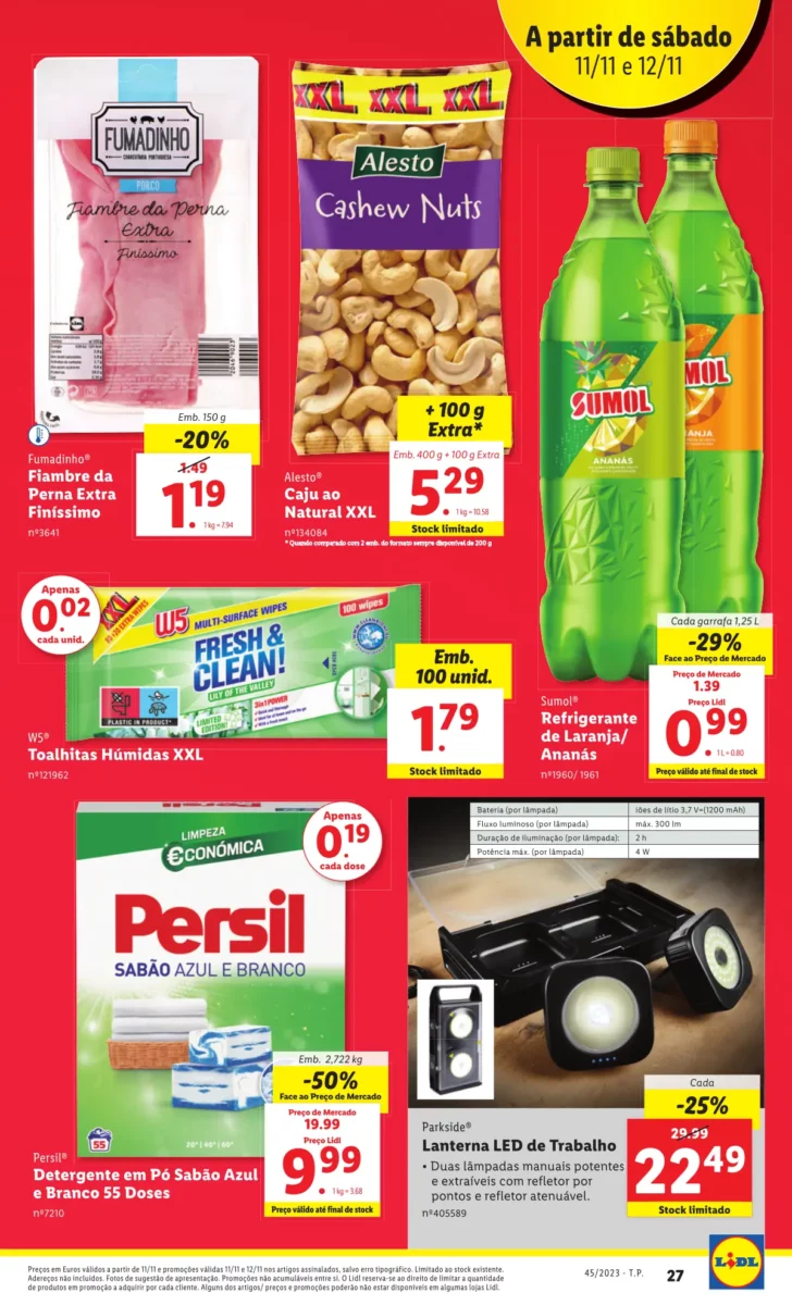 Antevis&atilde;o Folheto LiDL Novidades (a partir de 9 novembro)