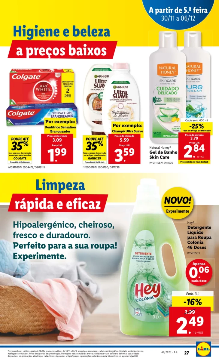 Antevis&atilde;o Folheto LiDL Novidades (a partir de 30 novembro)