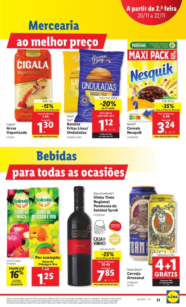 Antevis&atilde;o Folheto LiDL Novidades (a partir de 16 novembro)