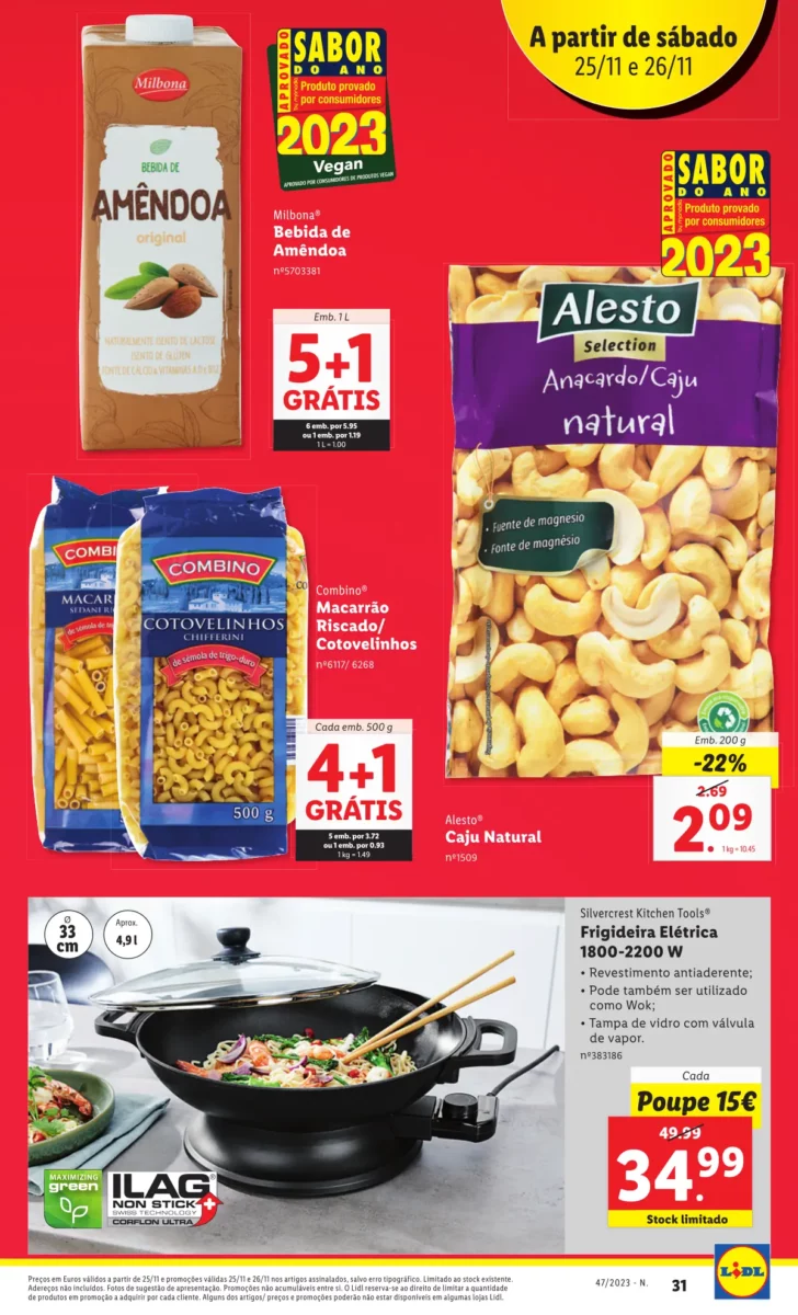 Antevis&atilde;o Folheto LiDL Novidades (a partir de 23 novembro)