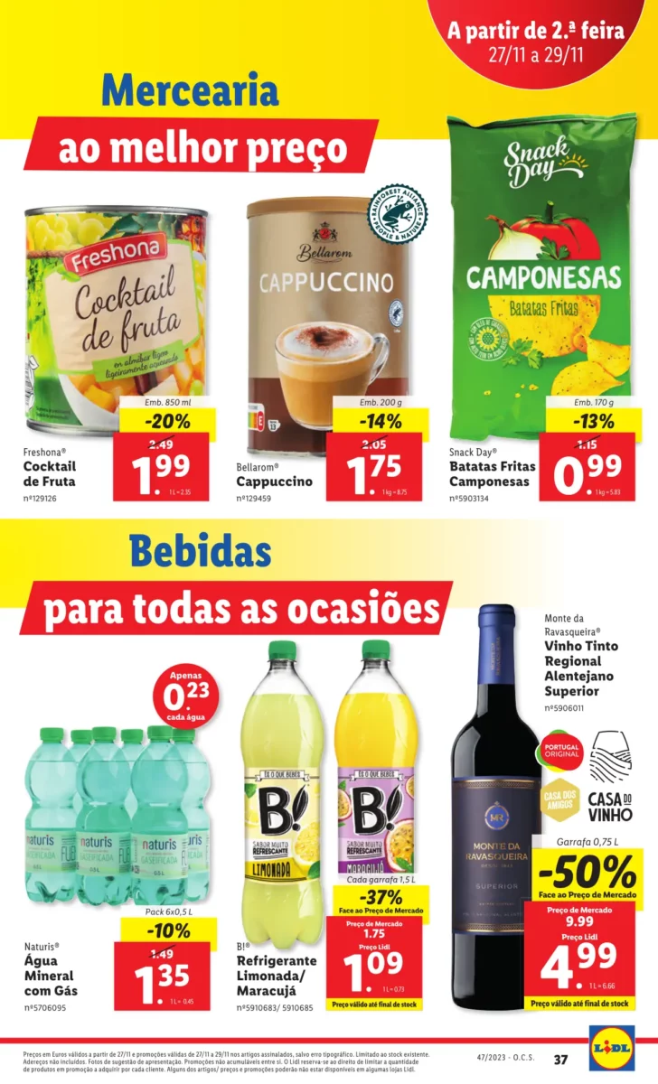 Antevis&atilde;o Folheto LiDL Novidades (a partir de 23 novembro)