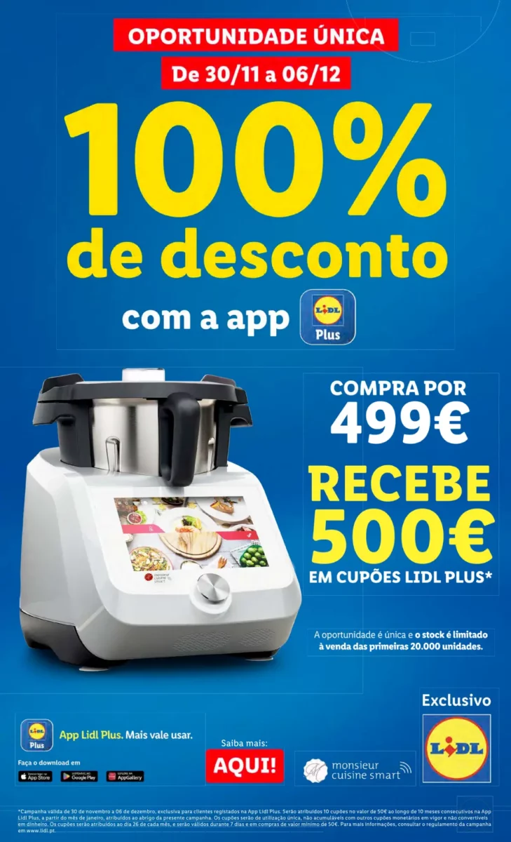 Antevis&atilde;o Folheto LiDL Novidades (a partir de 23 novembro)