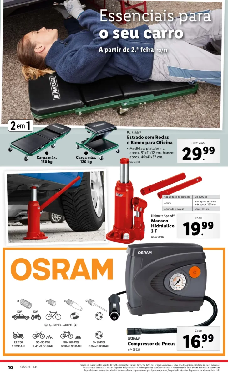 Antevis&atilde;o Folheto LiDL Novidades (a partir de 9 novembro)