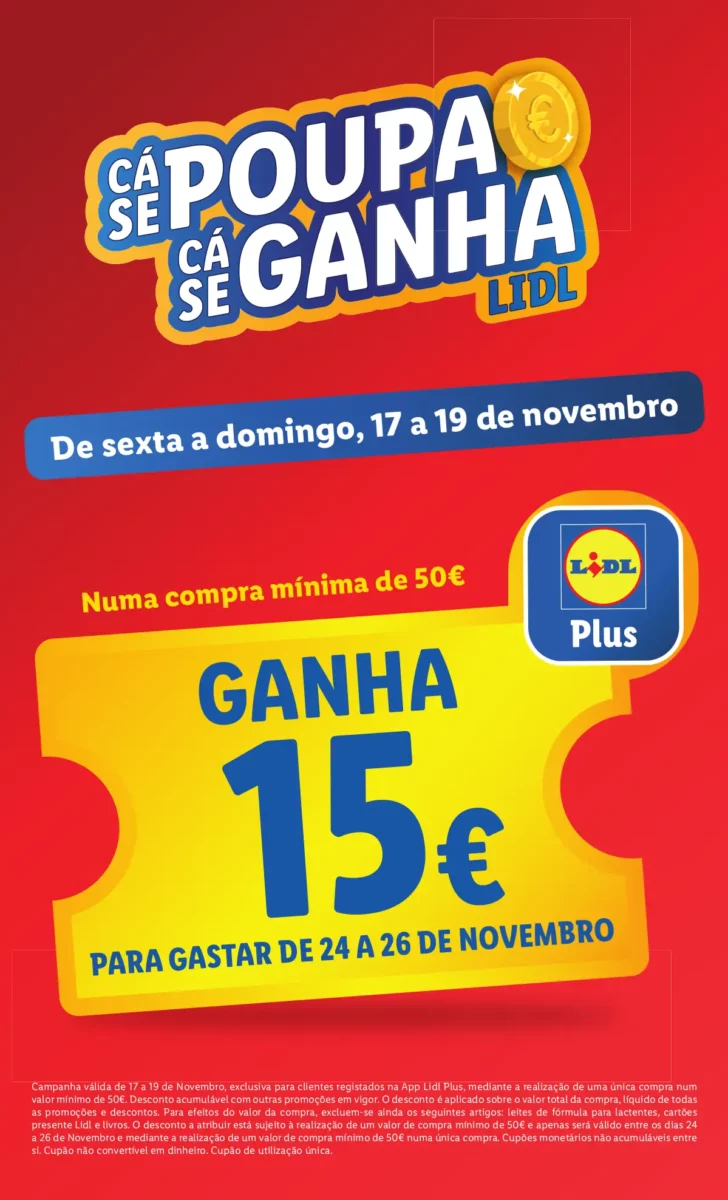 Antevis&atilde;o Folheto LiDL Promo&ccedil;&otilde;es (16 a 22 novembro)