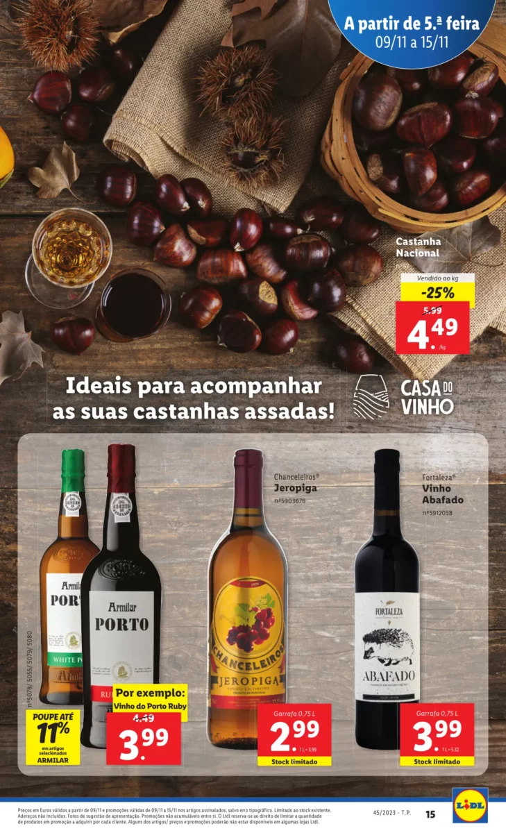 Antevis&atilde;o Folheto LiDL Promo&ccedil;&otilde;es (9 a 15 novembro)