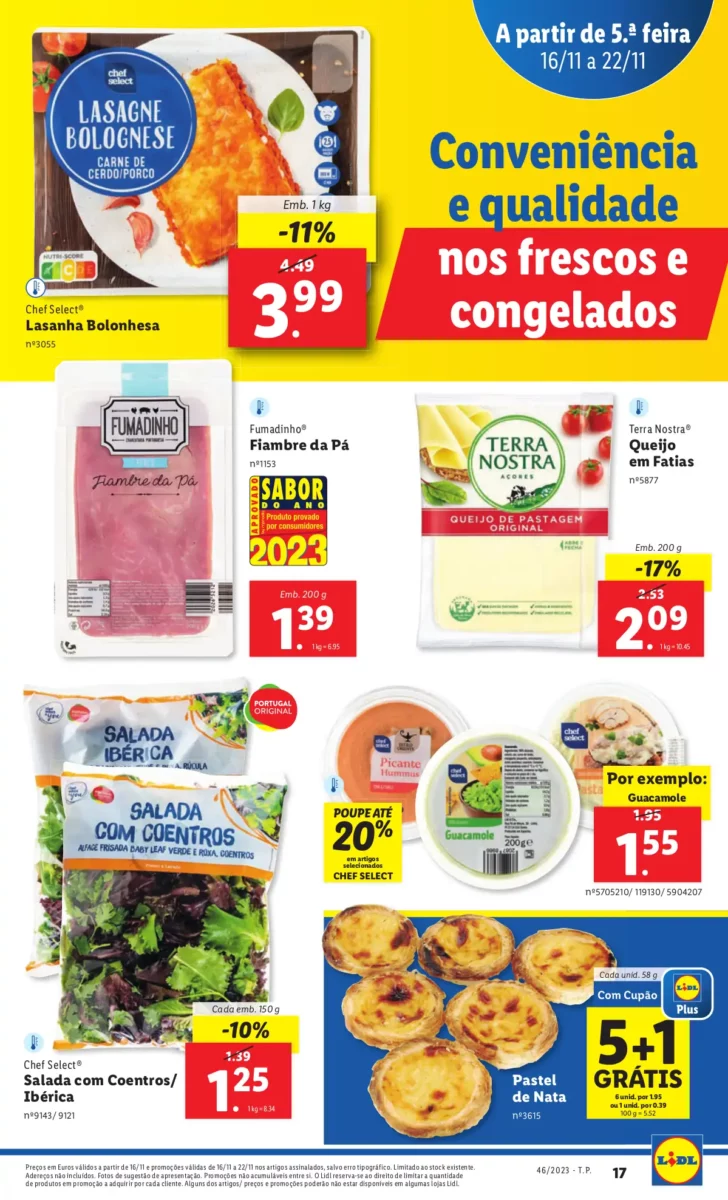 Antevis&atilde;o Folheto LiDL Promo&ccedil;&otilde;es (16 a 22 novembro)