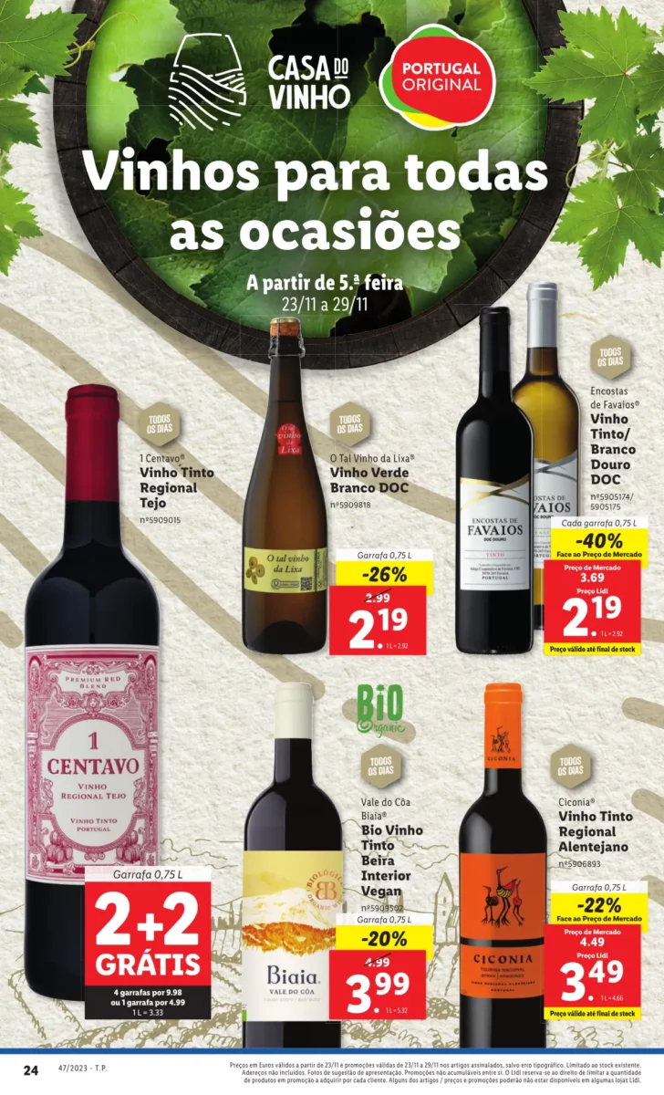 Antevis&atilde;o Folheto LiDL Promo&ccedil;&otilde;es (23 a 29 novembro)