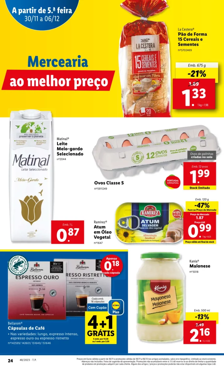 Antevis&atilde;o Folheto LiDL Promo&ccedil;&otilde;es (30 novembro a 6 dezembro)