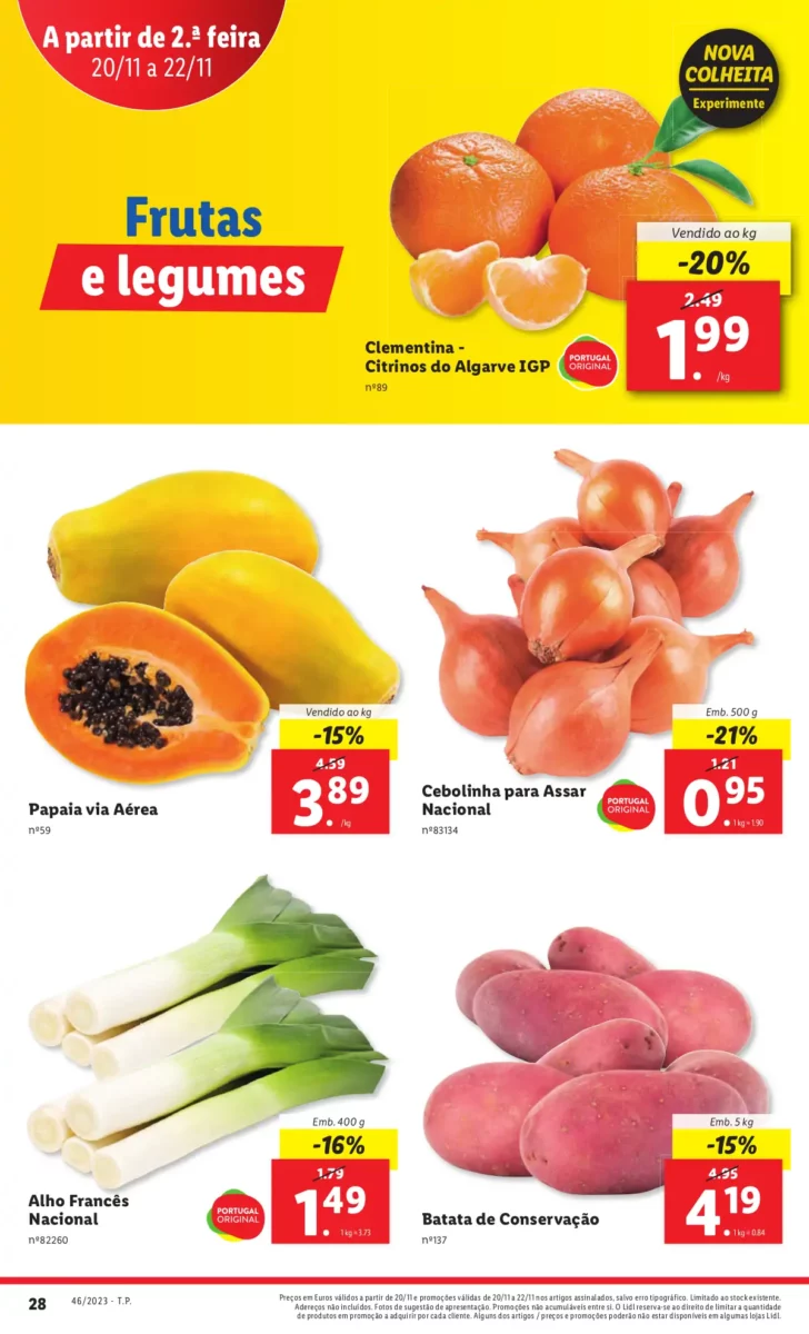Antevis&atilde;o Folheto LiDL Promo&ccedil;&otilde;es (16 a 22 novembro)