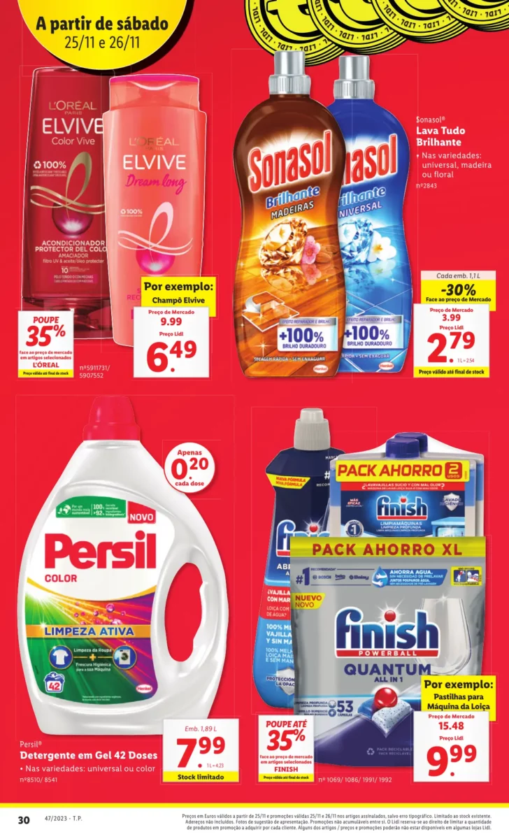 Antevis&atilde;o Folheto Fim-de-semana LiDL (25 e 26 novembro)