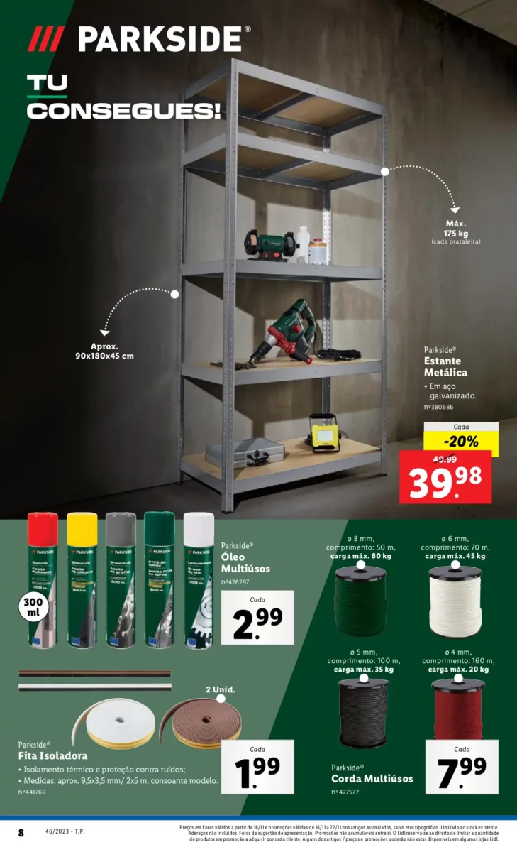 Antevis&atilde;o Folheto LiDL Promo&ccedil;&otilde;es (16 a 22 novembro)