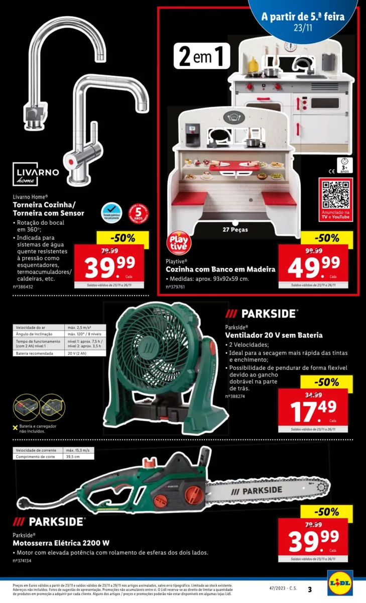 Antevis&atilde;o Folheto LiDL Promo&ccedil;&otilde;es (23 a 29 novembro)