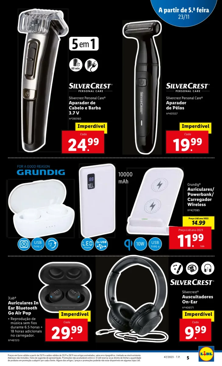 Antevis&atilde;o Folheto LiDL Promo&ccedil;&otilde;es (23 a 29 novembro)